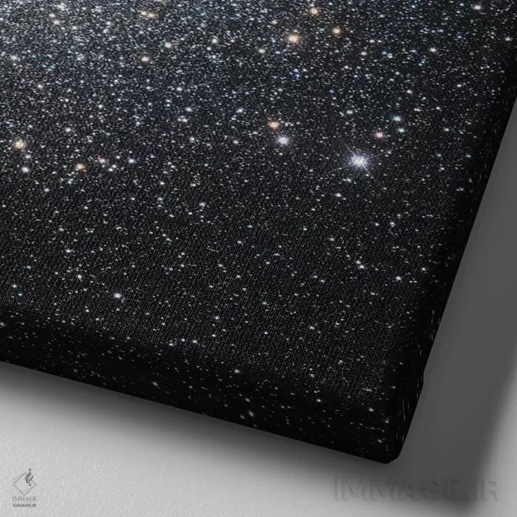 تابلو امگا قنطورس، خوشه کروی در قنطورس (انجیسی ۵۱۳۹) اثر رابرت گندلر - نمای نزدیک بافت بوم