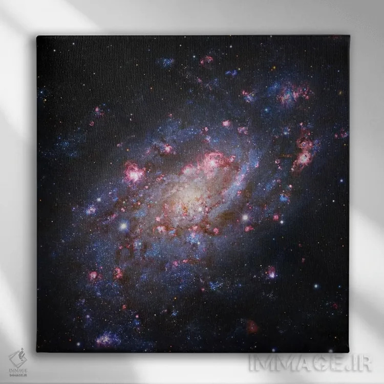 تابلو کهکشان مارپیچی در زرافه (NGC 2403) دوم اثر رابرت گندلر - نمای روبهرو روی دیوار