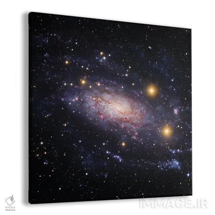 تابلو کهکشان مارپیچی در صورت فلکی مار ابی (انجیسی ۳۶۲۱) اثر رابرت گندلر - نمای پرسپکتیو محصول
