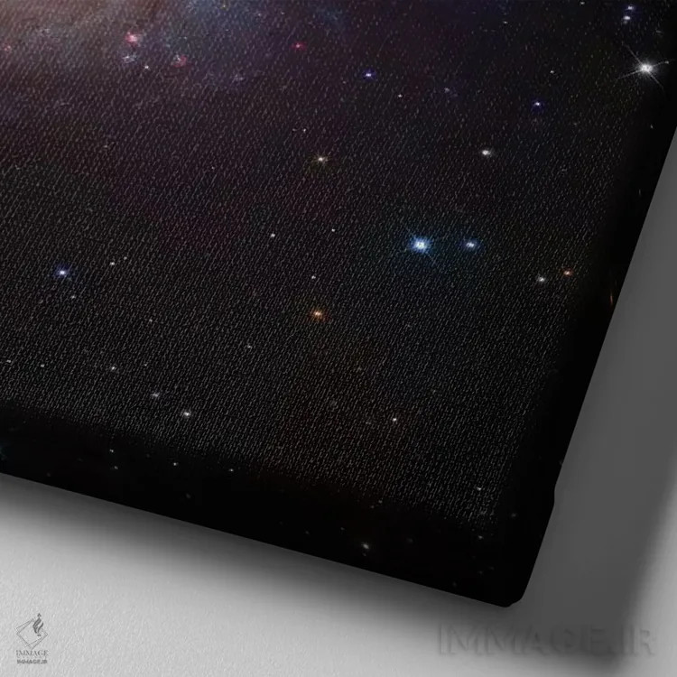 تابلو کهکشان بود، کهکشان مارپیچی ام۸۱ در خرس بزرگ دوم اثر رابرت گندلر - نمای نزدیک بافت بوم