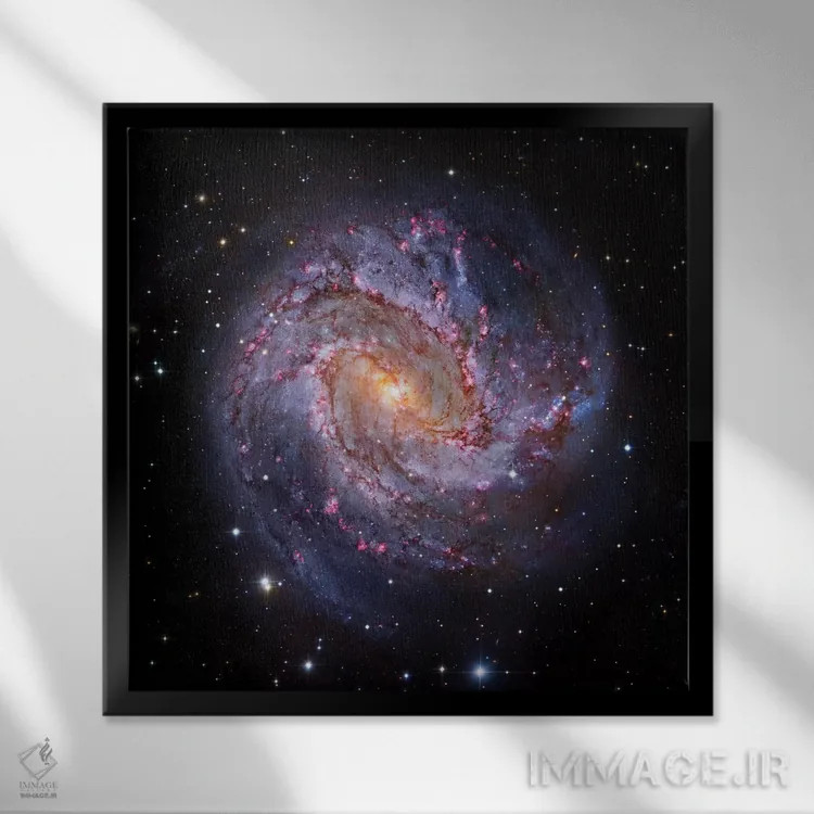 تابلو ام۸۳، کهکشان مارپیچی در مار ابی اول اثر رابرت گندلر - نمای قابدار مشکی