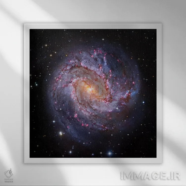 تابلو ام۸۳، کهکشان مارپیچی در مار ابی اول اثر رابرت گندلر - نمای قابدار سفید