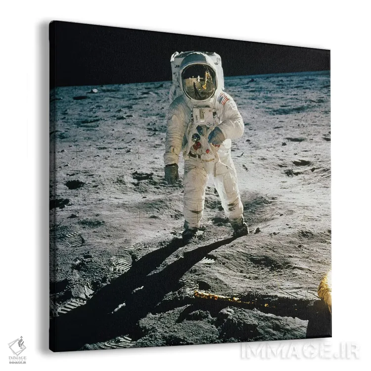تابلو آپو ۱۱: باز آلدرین (فضانورد) اثر نیل آرمسترانگ (فضانورد و هنرمند) - نمای پرسپکتیو محصول