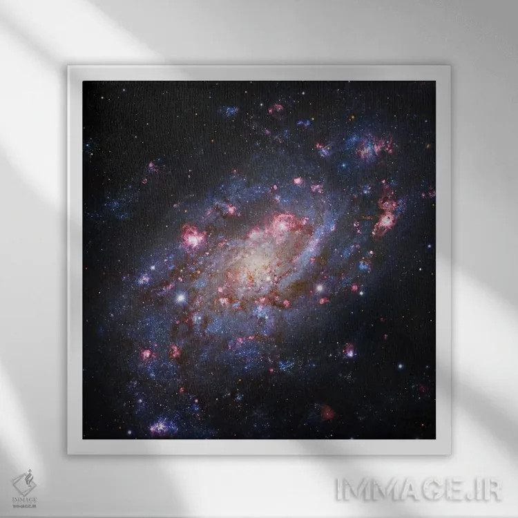 تابلو کهکشان مارپیچی در زرافه (NGC 2403) دوم اثر رابرت گندلر - نمای قابدار سفید