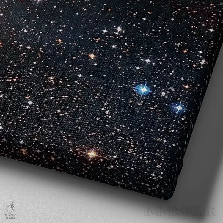 تابلو گلوبولهای دنبالهدار CG-30/31/38 در بادبان/پوزه اثر رابرت گندلر - نمای نزدیک بافت بوم