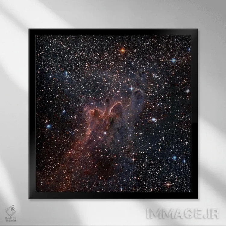 تابلو گلوبولهای دنبالهدار CG-30/31/38 در بادبان/پوزه اثر رابرت گندلر - نمای قابدار مشکی