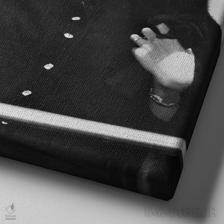 تابلو C1954,مونرو و دیمجیو، حدود ۱۹۵۴ اثر ناشناس - نمای نزدیک بافت بوم