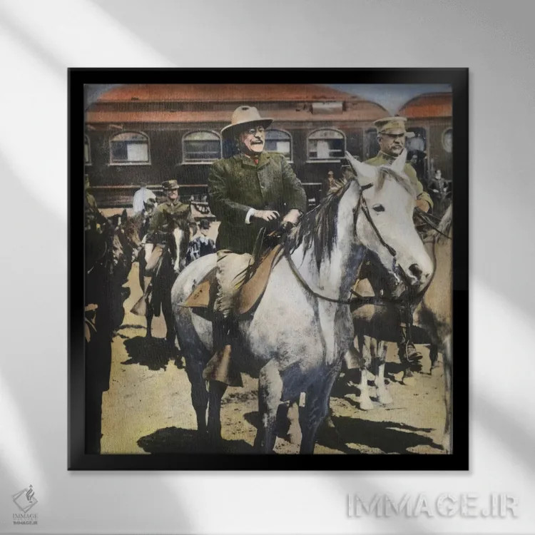 تابلو روزولت در یلواستون اثر گرنجر - نمای قابدار مشکی