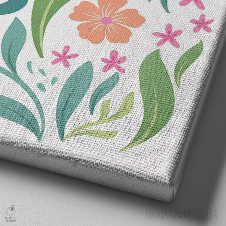 تابلو "باشگاه خوددوستی II" اثر گیا گراهام - نمای نزدیک بافت بوم