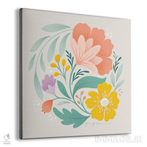 تابلو "مطالعه گل I" اثر گیا گراهام - نمای پرسپکتیو محصول