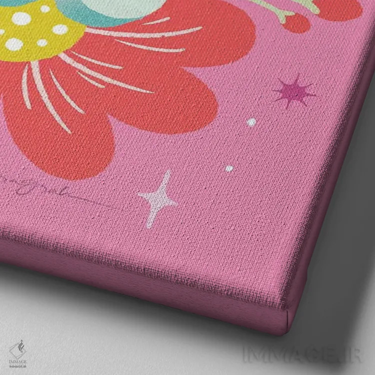 تابلو "این کار را برای خودت بکن I" اثر گیا گراهام - نمای نزدیک بافت بوم