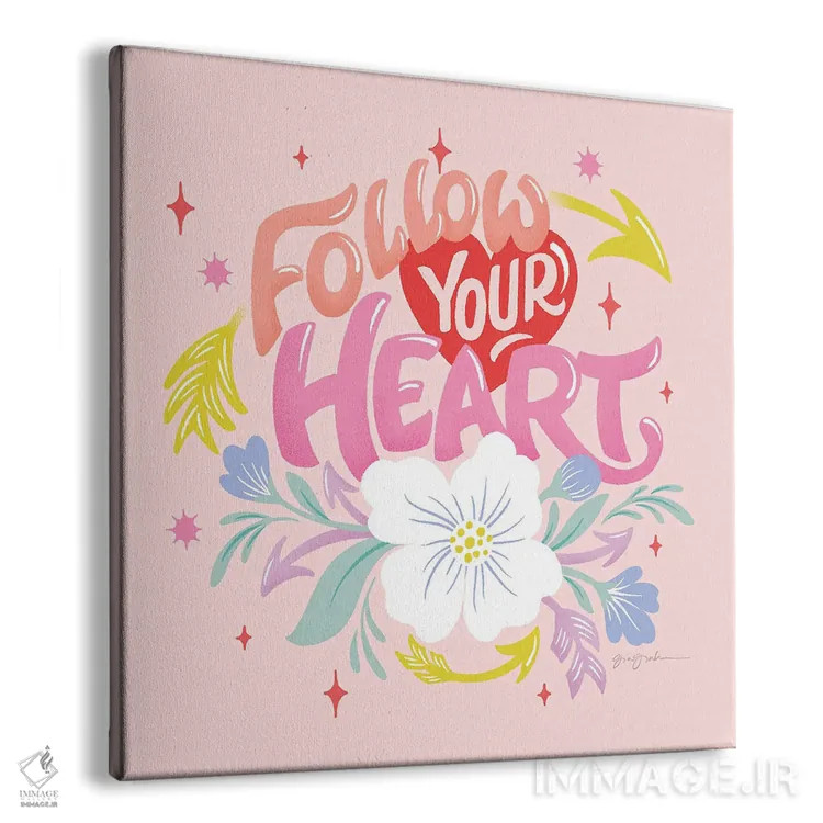 تابلو "از قلبت پیروی کن I" اثر گیا گراهام - نمای پرسپکتیو محصول