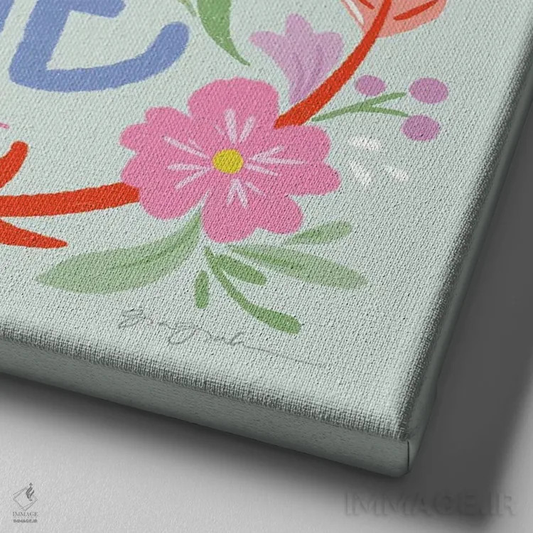 تابلو "درخشش و برق زدن I" اثر گیا گراهام - نمای نزدیک بافت بوم