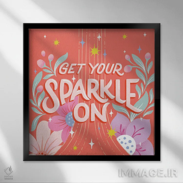 تابلو درخشش I اثر گیا گراهام - نمای قابدار مشکی