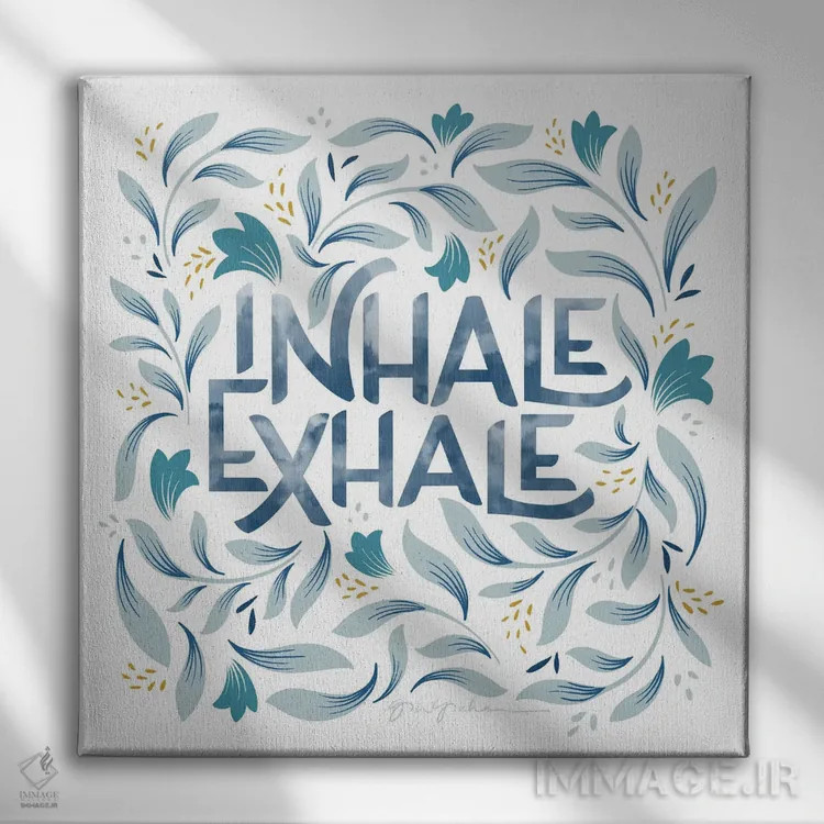 تابلو کلمات آرام II اثر گیا گراهام - نمای روبهرو روی دیوار