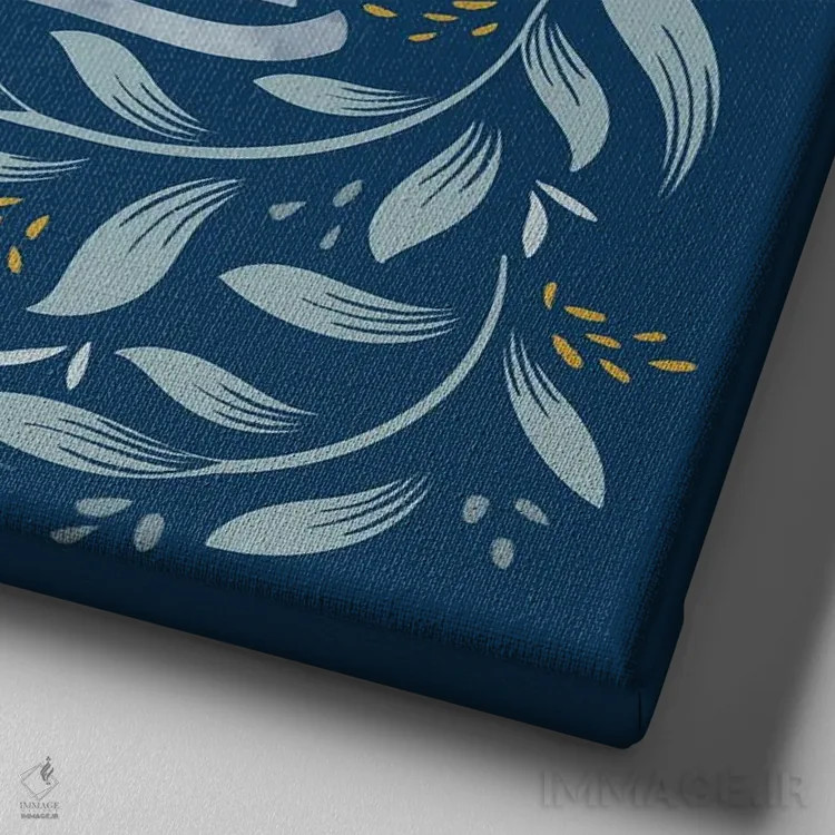 تابلو کلمات آرام II (تیره) اثر گیا گراهام - نمای نزدیک بافت بوم