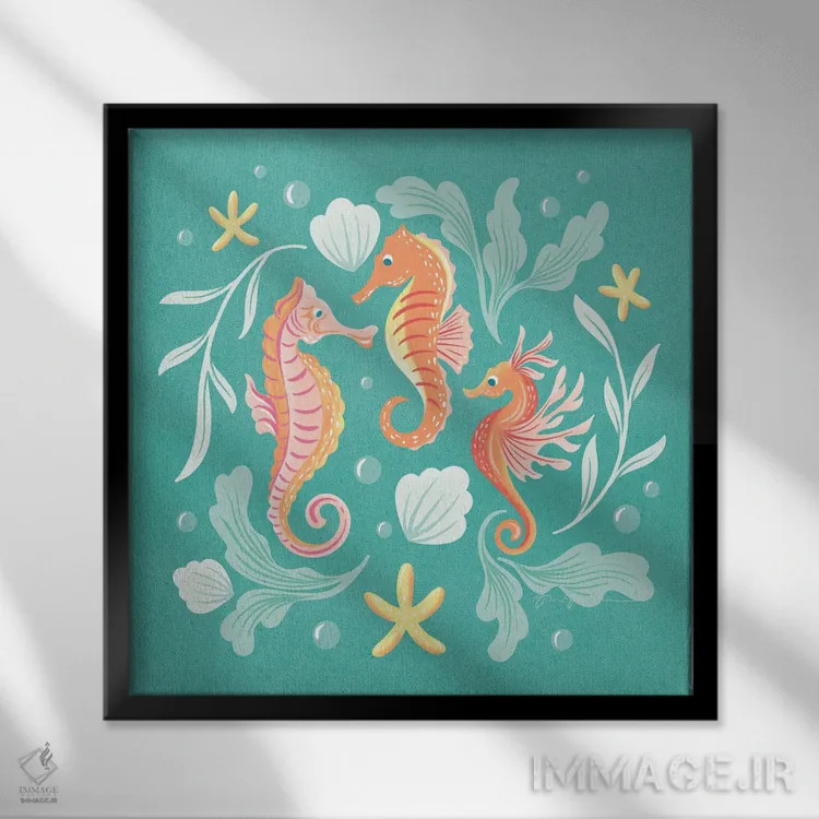 تابلو زیر دریا V اثر گیا گراهام - نمای قابدار مشکی