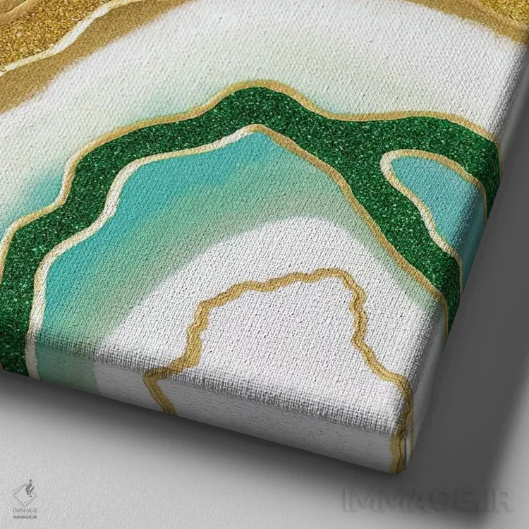 تابلو آغاز (تلفظ اسپانیایی: ال کومینسو) اثر گوگا استودیو (استودیوی هنری) - نمای نزدیک بافت بوم