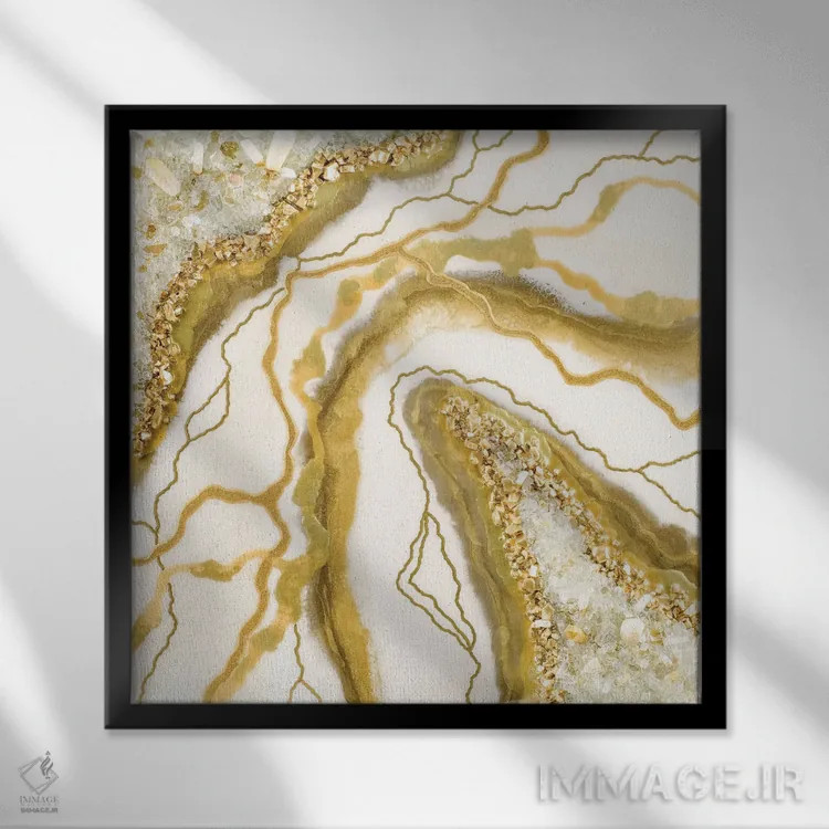 تابلو پنجرهٔ اسرارآمیز اثر گوگا استودیو (استودیوی هنری) - نمای قابدار مشکی