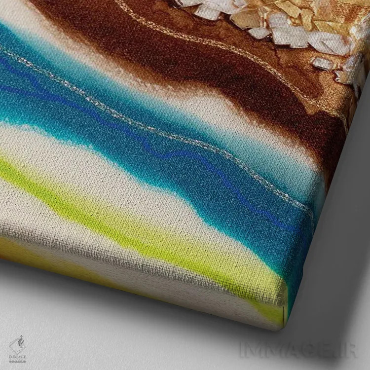 تابلو عطر پریدریایی I اثر گوگا استودیو (استودیوی هنری) - نمای نزدیک بافت بوم