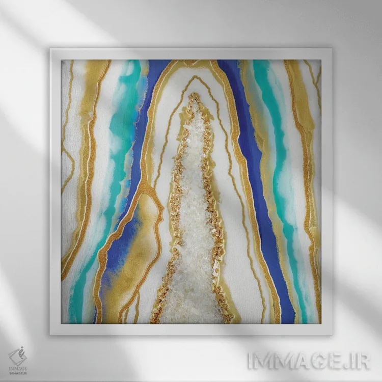 تابلو چشم آب اثر گوگا استودیو (استودیوی هنری) - نمای قابدار سفید