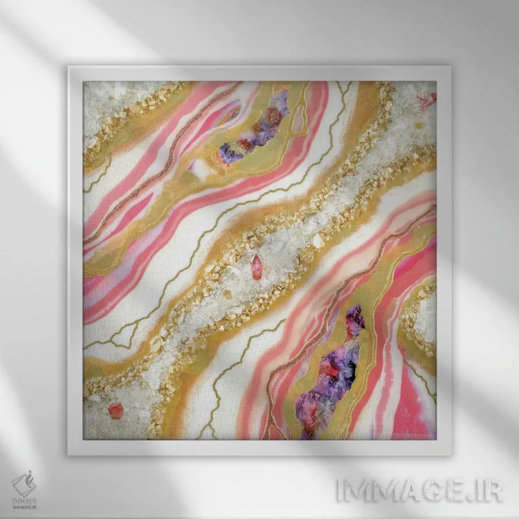 تابلو راز اثر گوگا استودیو (استودیوی هنری) - نمای قابدار سفید