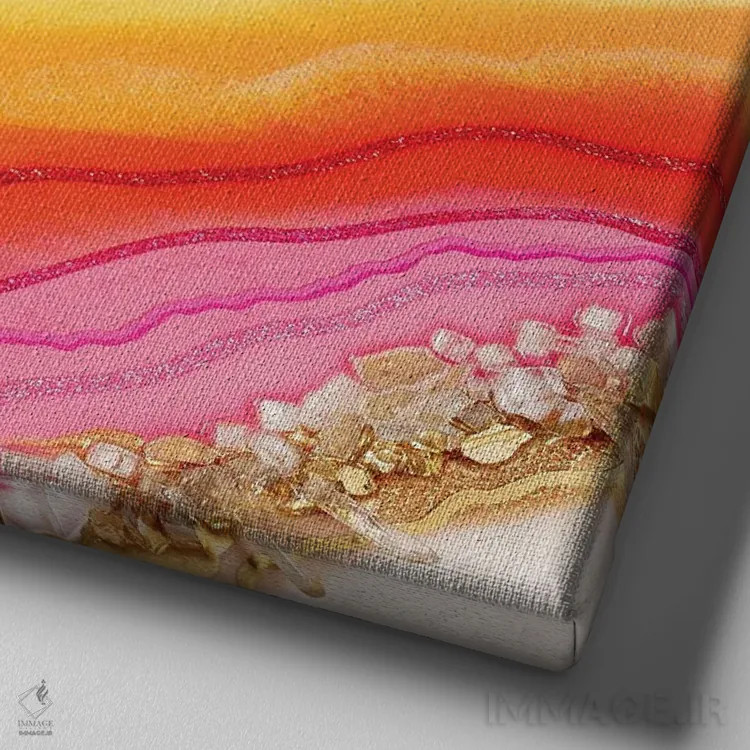 تابلو عطر پریدریایی II اثر گوگا استودیو (استودیوی هنری) - نمای نزدیک بافت بوم