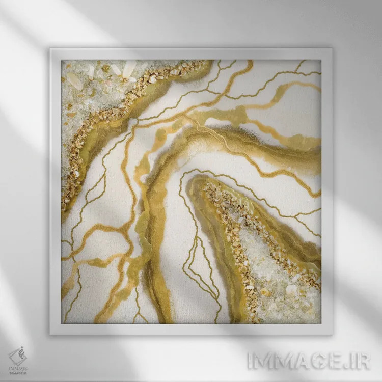 تابلو پنجرهٔ اسرارآمیز اثر گوگا استودیو (استودیوی هنری) - نمای قابدار سفید