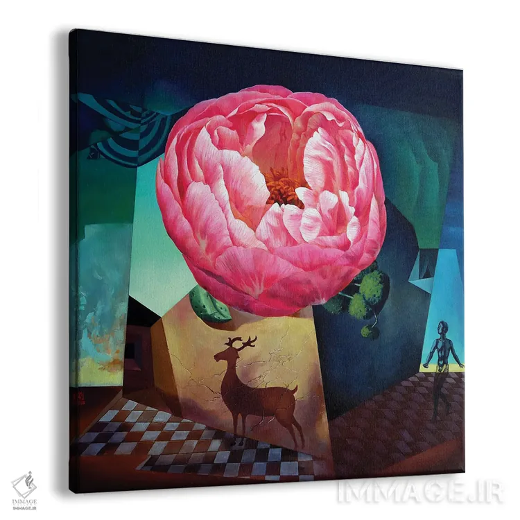 تابلو یک شکوفه یک جهان I اثر گوئیگن ژا - نمای پرسپکتیو محصول