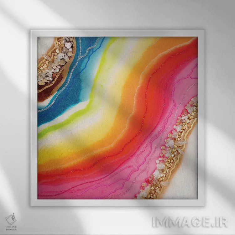 تابلو عطر پریدریایی IV اثر گوگا استودیو (استودیوی هنری) - نمای قابدار سفید