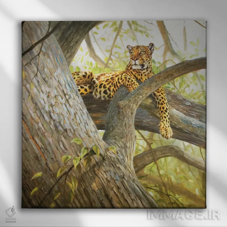 تابلو تخت بزرگ اثر گرانت هکینگ - نمای روبهرو روی دیوار