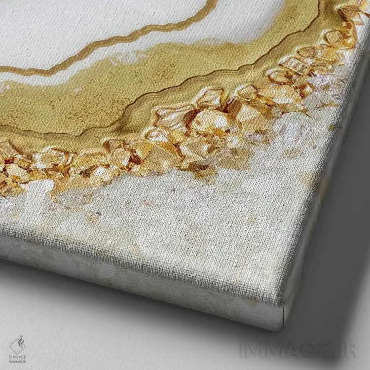 تابلو افسانه جگوار اثر گوگا استودیو (استودیوی هنری) - نمای نزدیک بافت بوم