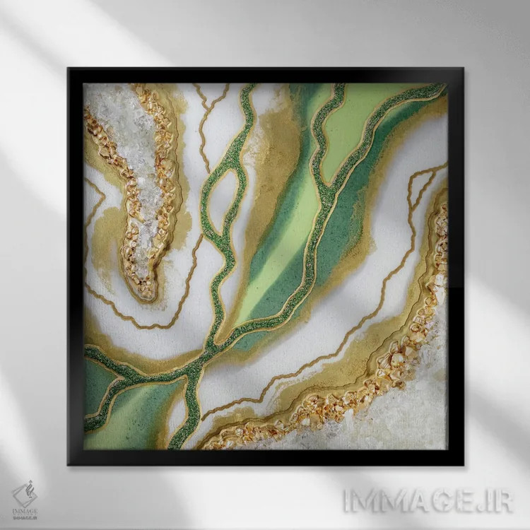 تابلو افسانه جگوار اثر گوگا استودیو (استودیوی هنری) - نمای قابدار مشکی