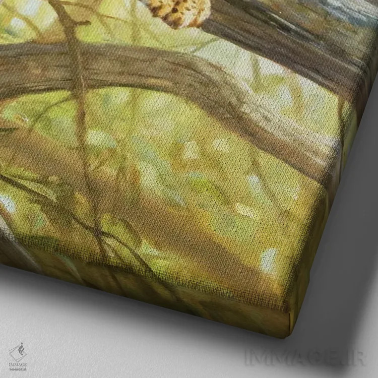 تابلو تخت بزرگ اثر گرانت هکینگ - نمای نزدیک بافت بوم