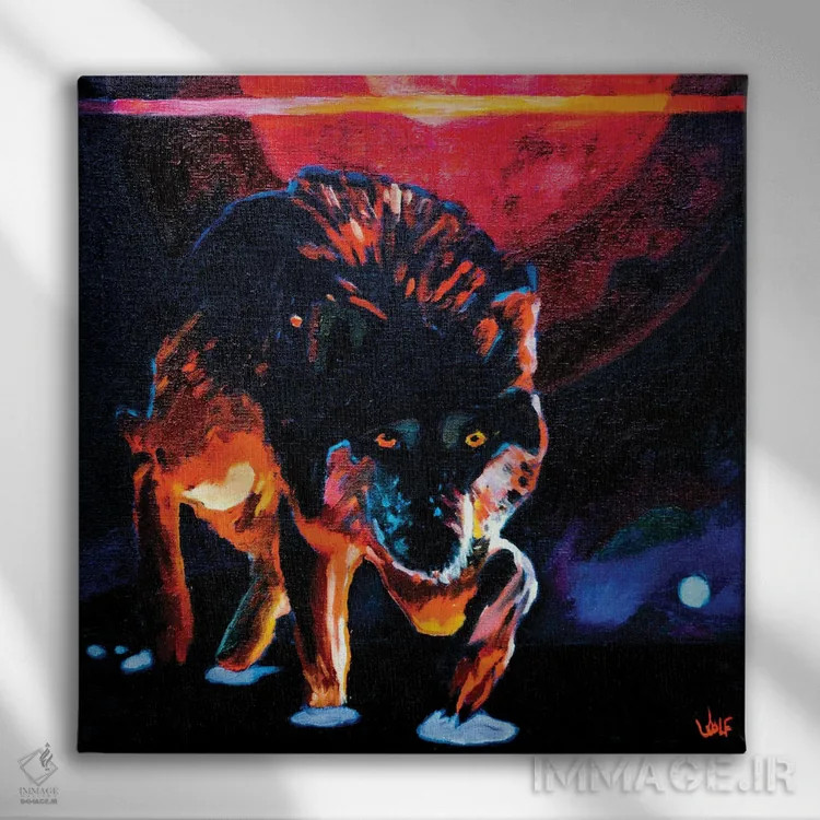 تابلو شکار شده اثر گرگ هایل - نمای روبهرو روی دیوار