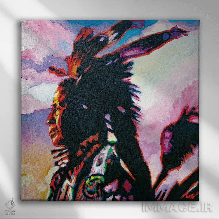 تابلو مکافات اثر گرگ هایل - نمای روبهرو روی دیوار