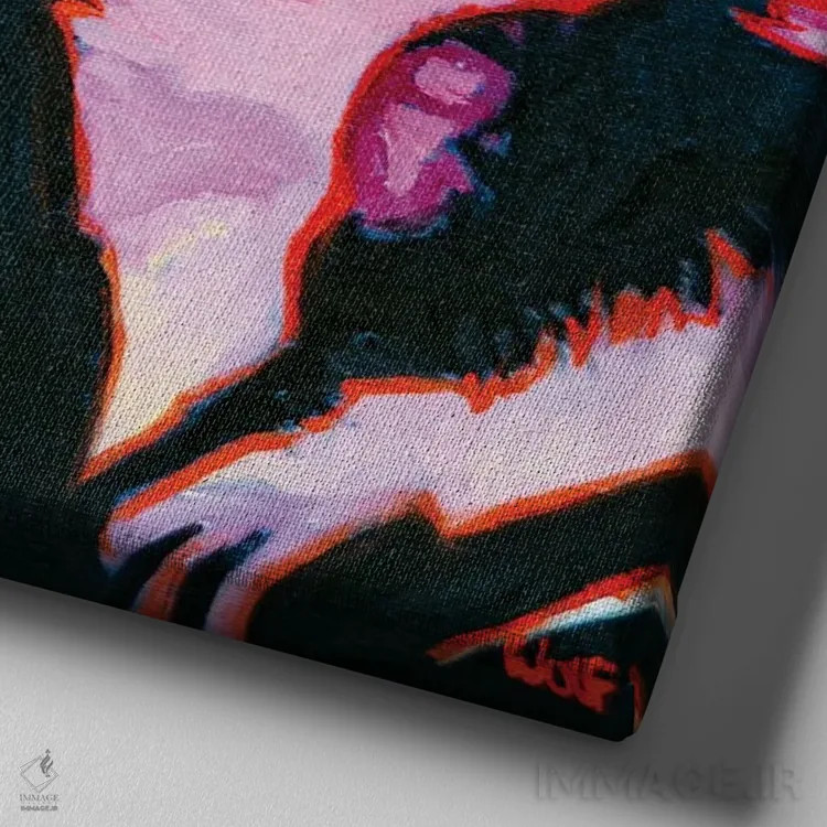 تابلو مکافات اثر گرگ هایل - نمای نزدیک بافت بوم