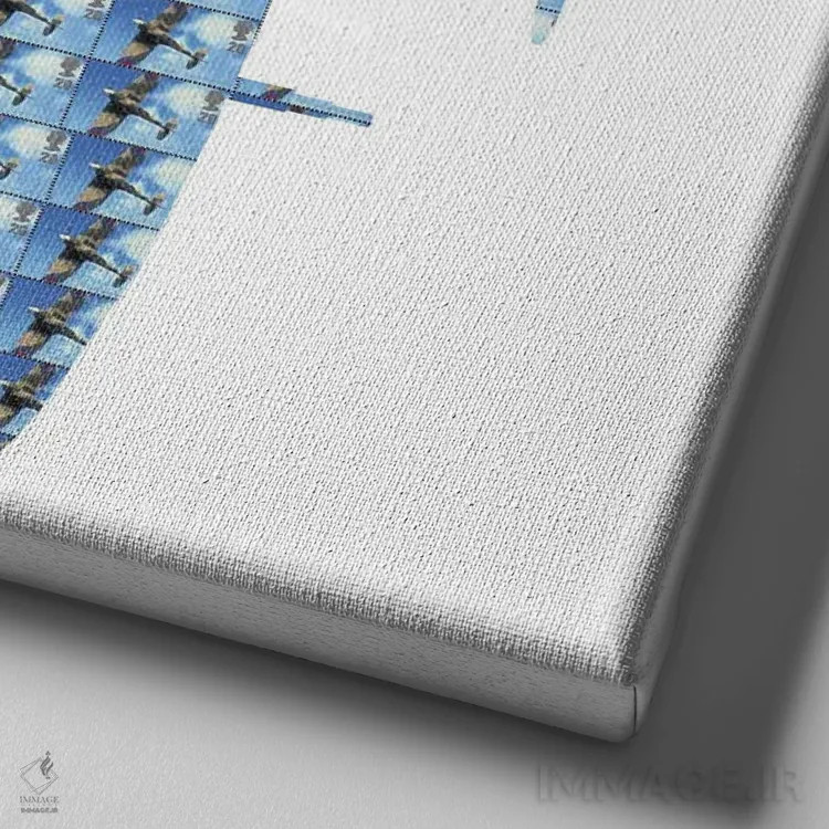 تابلو اسپیتفایر (جنگنده) اثر گری هاگبن - نمای نزدیک بافت بوم