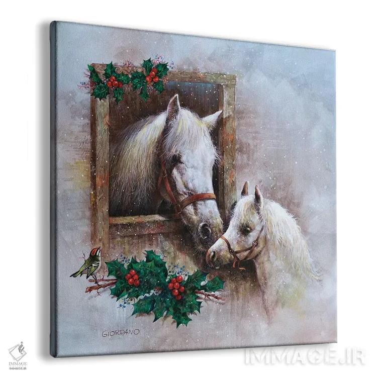 تابلو آرس و عشقه (گیاه کریسمسی) اثر جوردانو استودیو (استودیوی هنری) - نمای پرسپکتیو محصول