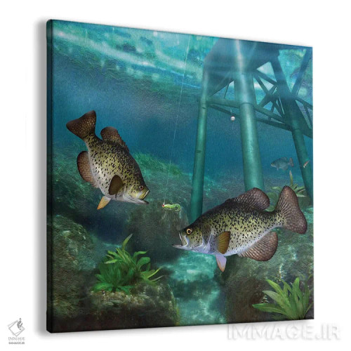 تابلو کرَپیها در اسکله فولادی قدیمی (نوع ماهی) اثر جوردانو استودیو (استودیوی هنری) - نمای پرسپکتیو محصول