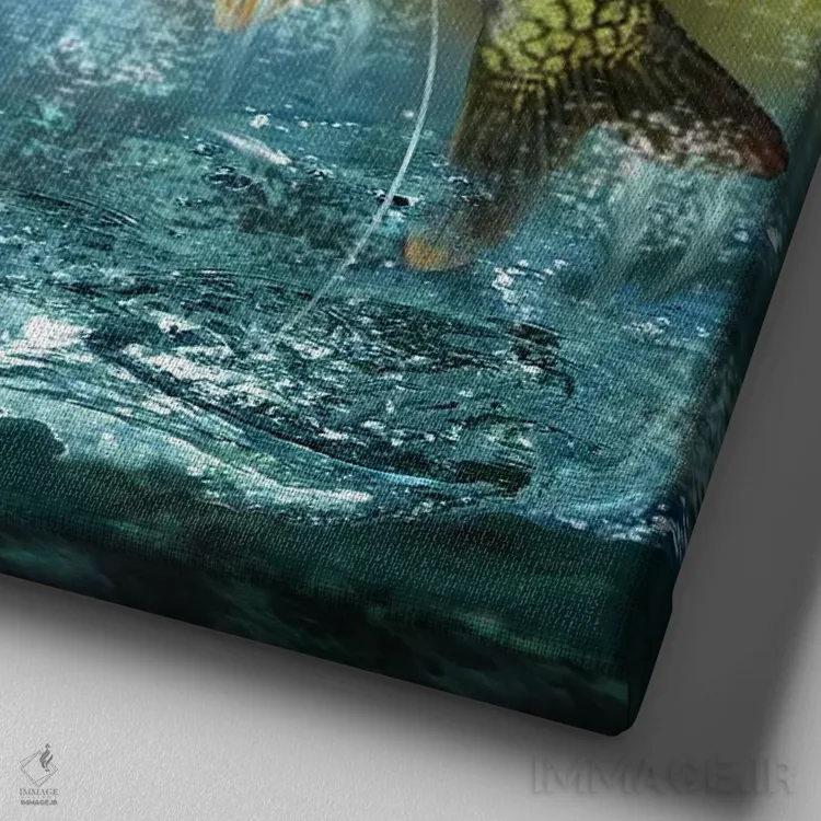 تابلو فرصت از دست رفته اثر جوردانو استودیو (استودیوی هنری) - نمای نزدیک بافت بوم