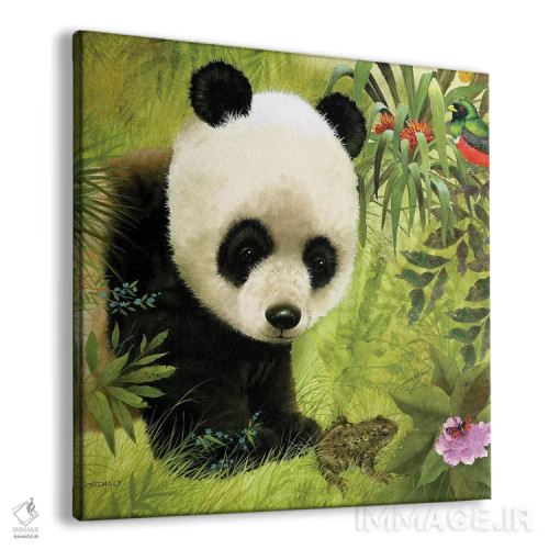 تابلو مهمان کامل پاندای اثر جوردانو استودیو (استودیوی هنری) - نمای پرسپکتیو محصول
