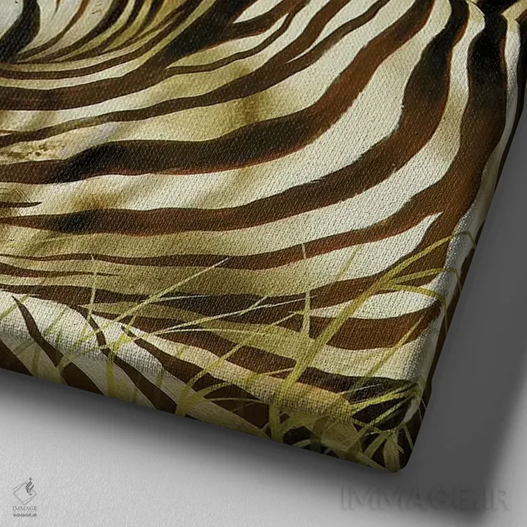 تابلو زی جوان (حرف اول نام یا نماد) اثر جوردانو استودیو (استودیوی هنری) - نمای نزدیک بافت بوم