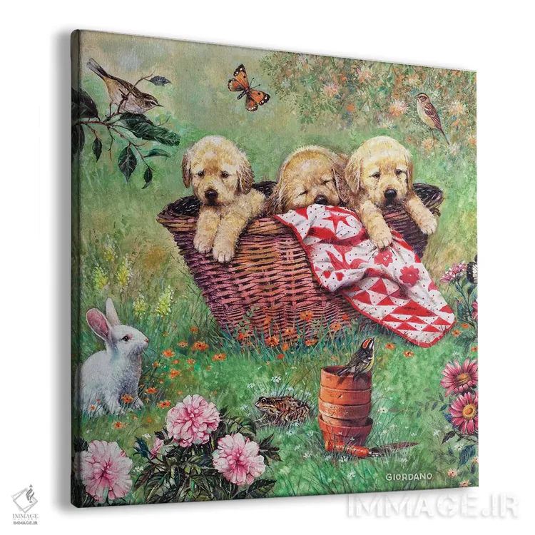 تابلو سبد شادی اثر جوردانو استودیو (استودیوی هنری) - نمای پرسپکتیو محصول