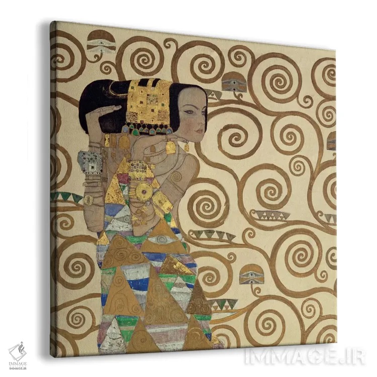 تابلو انتظار، مربع اثر گوستاو کلیمت - نمای پرسپکتیو محصول