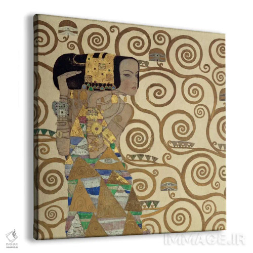 تابلو انتظار، مربع اثر گوستاو کلیمت - نمای پرسپکتیو محصول