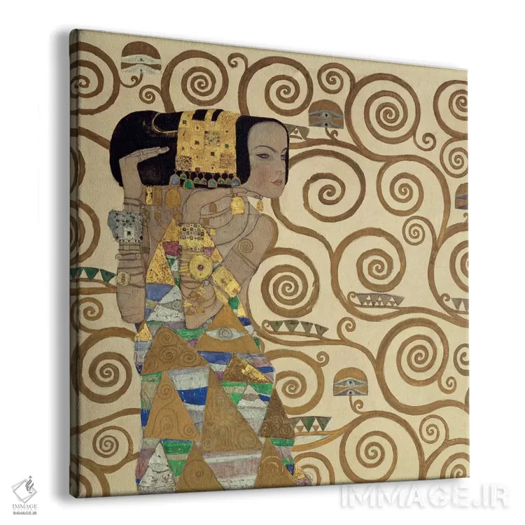 تابلو انتظار، مربع اثر گوستاو کلیمت - نمای پرسپکتیو محصول