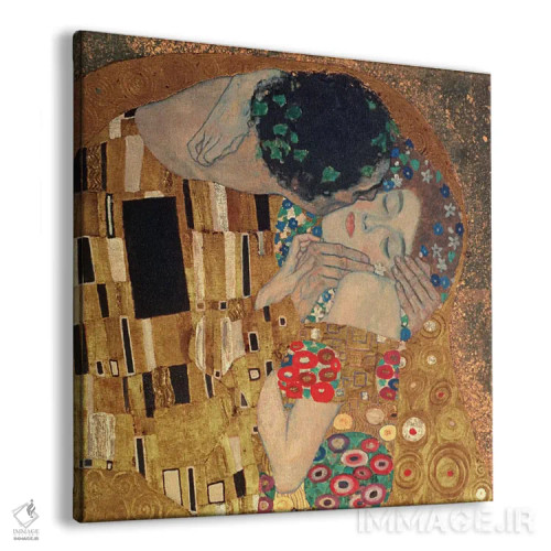 تابلو ایل باچیو، جزئیات مربع (بوسه) اثر گوستاو کلیمت - نمای پرسپکتیو محصول