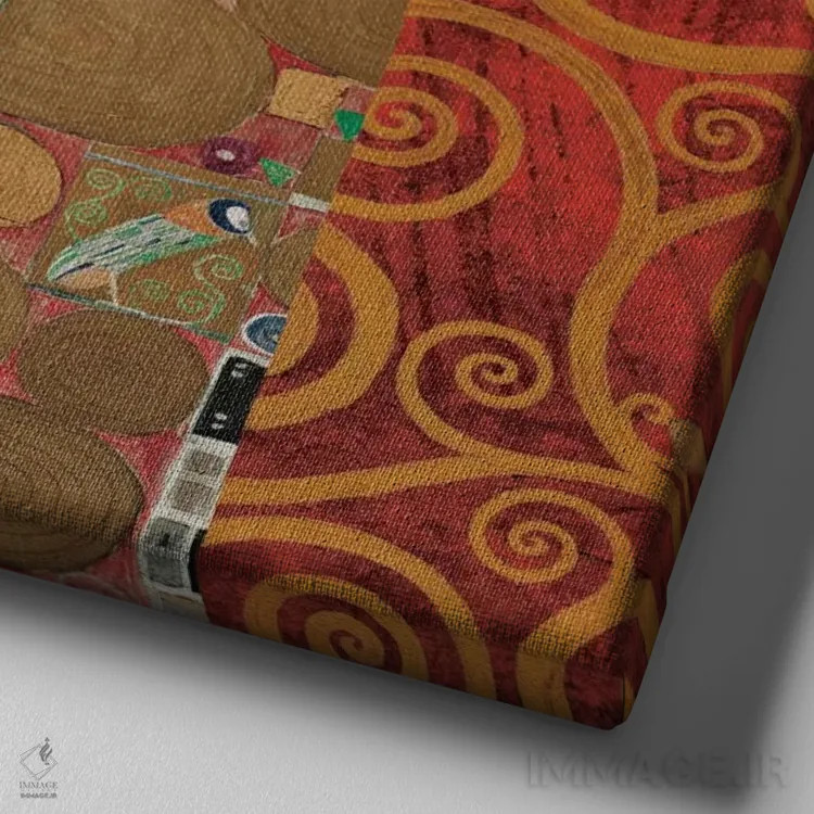 تابلو جزئیات کلیمت اثر گوستاو کلیمت - نمای نزدیک بافت بوم