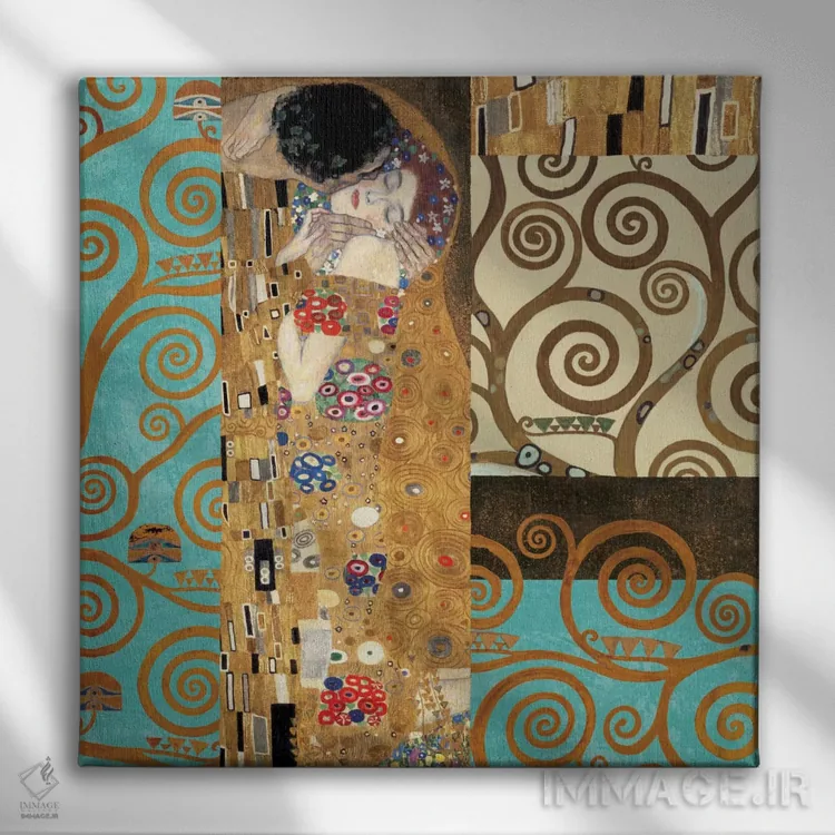 تابلو ۱۵۰ سالگرد کلیمت IV اثر گوستاو کلیمت - نمای روبهرو روی دیوار